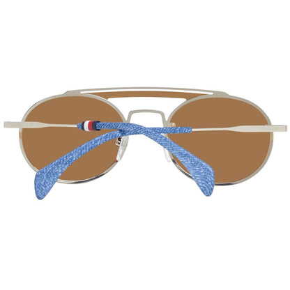 Gold Metal & Plastic Sunglasses