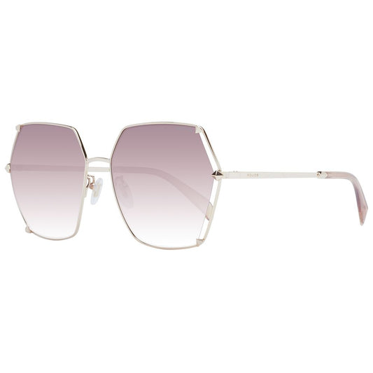 Rose Gold Metal Sunglasses