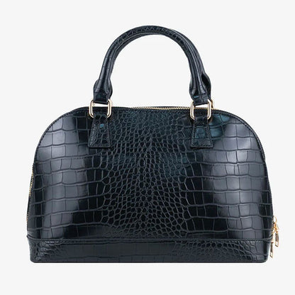Black Faux Leather Women Handbag