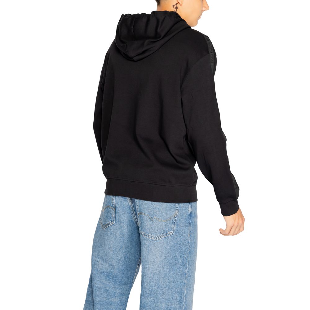 Black Cotton Hoodie