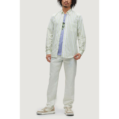Green Cotton Dress Shirt