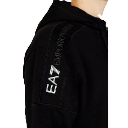 Black Cotton Hoodie