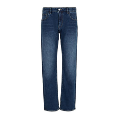 Blue Cotton Skinny Jeans