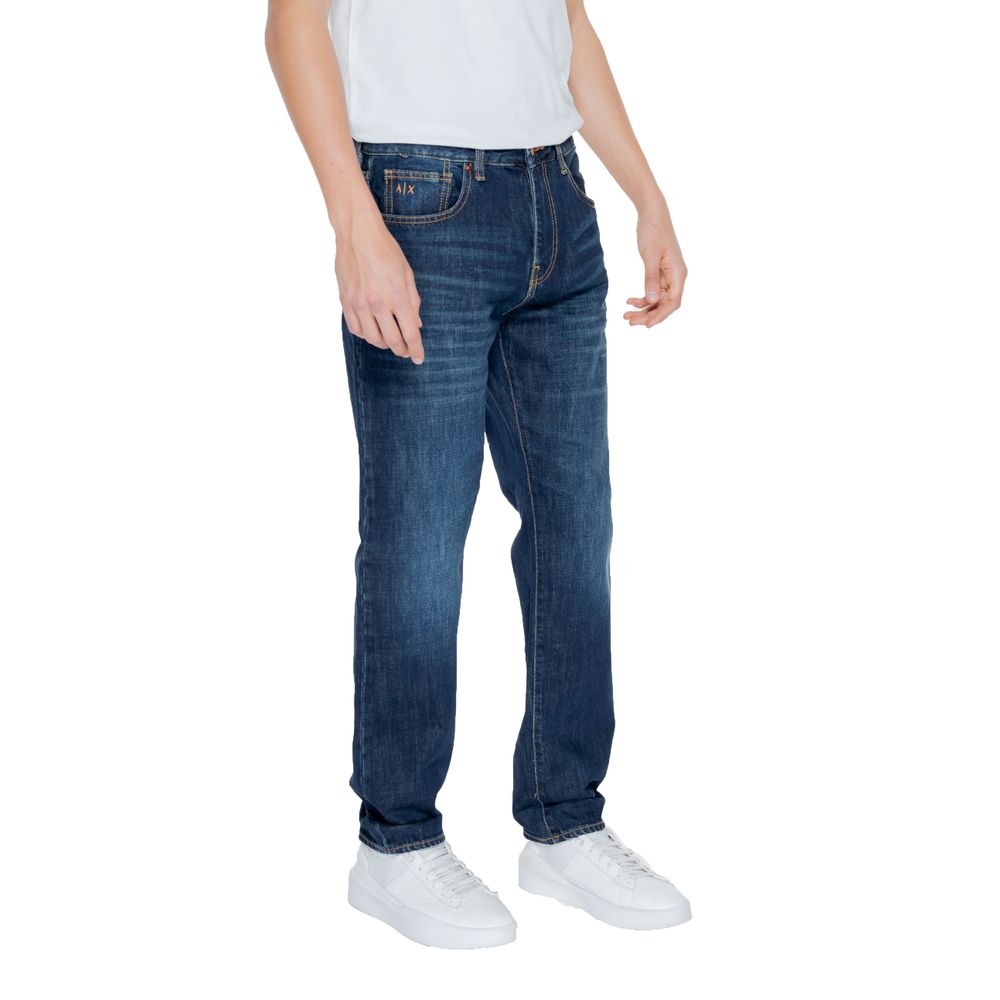 Blue Cotton Skinny Jeans
