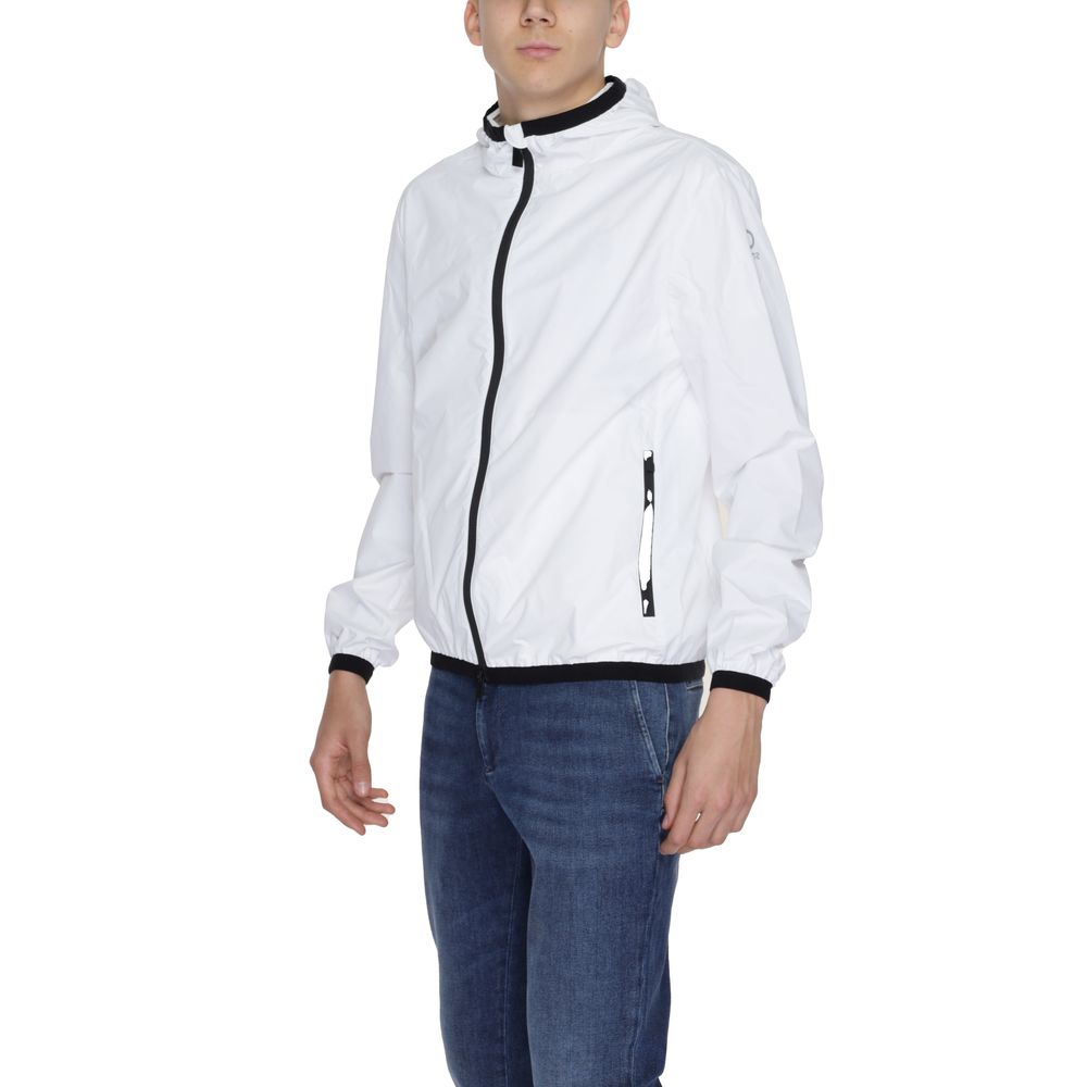 White Polyester Shell Jacket