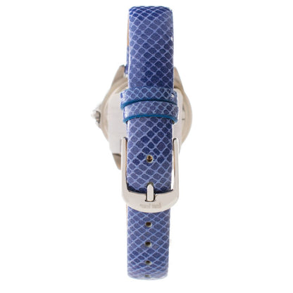Blue Leather Dress Watch