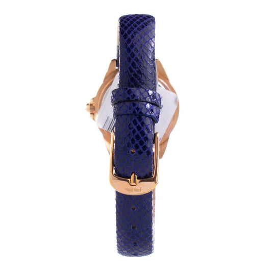 Blue Leather Dress Watch