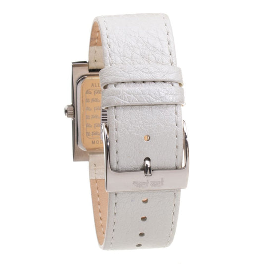 Gray Leather Dress Watch
