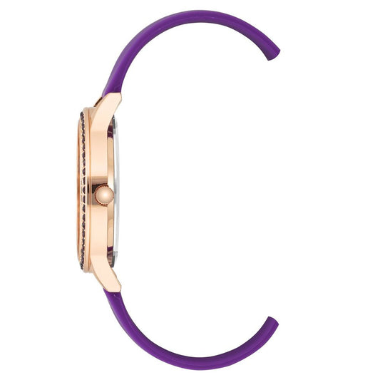 Purple Synthetic Dress Watch