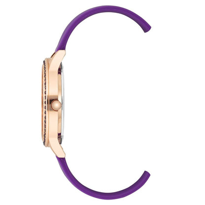 Purple Synthetic Dress Watch