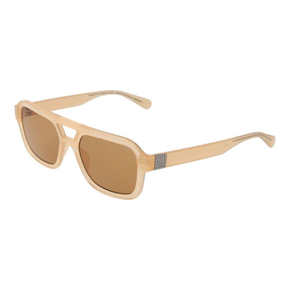 Beige Plastic Sunglasses
