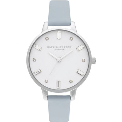 Blue Artificial Leather Dress Watch