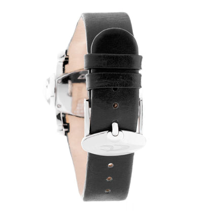 Black Leather Dress Watch
