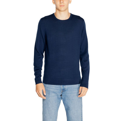Blue Recycled Wool Sweatshirt