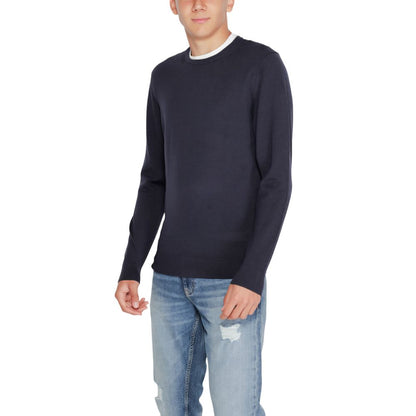 Blue Recycled Wool Sweatshirt