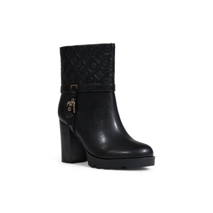 Black Polyethylene Ankle Boots