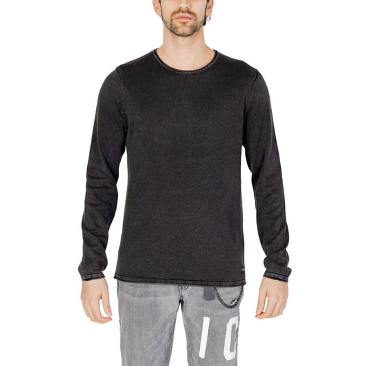 Black Cotton Sweatshirt