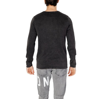 Black Cotton Sweatshirt