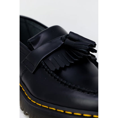 Black Leather Lace-Up Boots