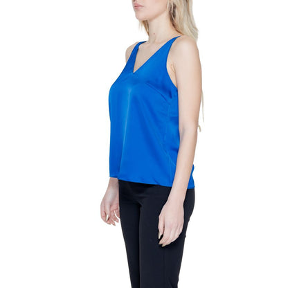 Blue Polyester Top