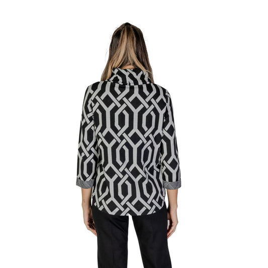 Black Polyester Sweatshirt