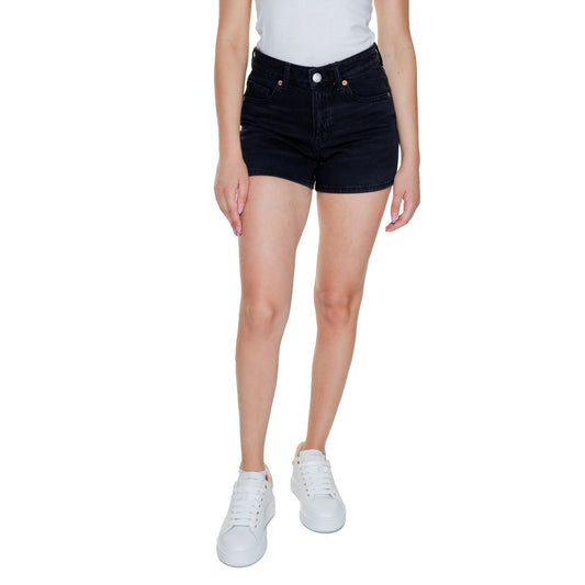Black Cotton Shorts