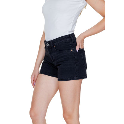 Black Cotton Shorts