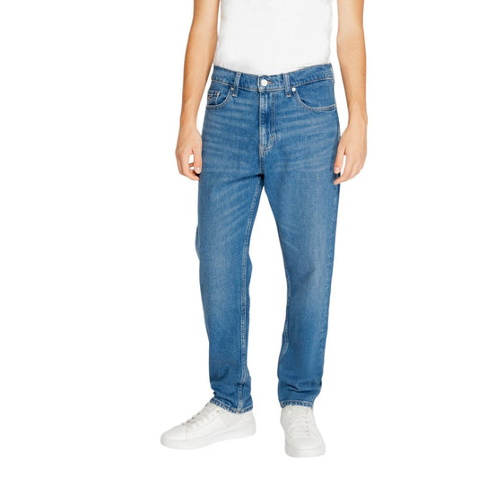 Blue Recycled Cotton Slim Fit Jeans