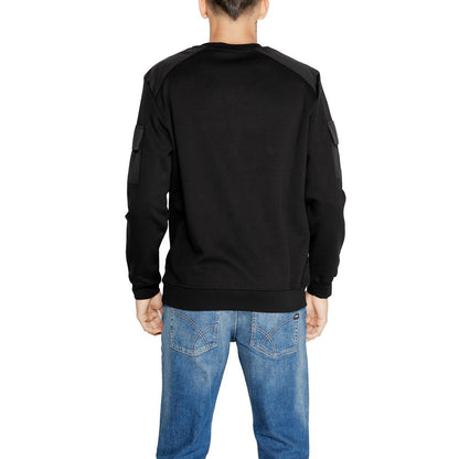 Black Cotton Sweatshirt