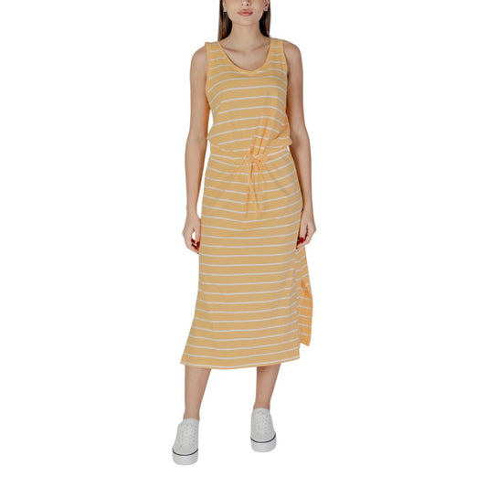 Yellow Cotton Long Dress