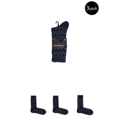 Blue Cotton Socks
