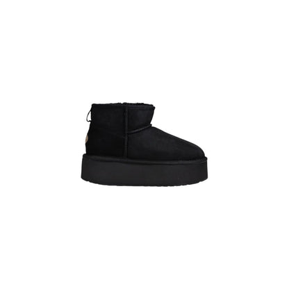 Black Leather Ankle Boots