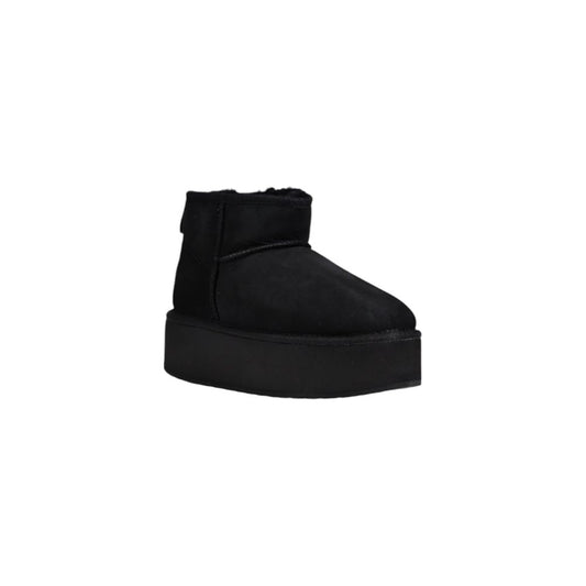 Black Leather Ankle Boots