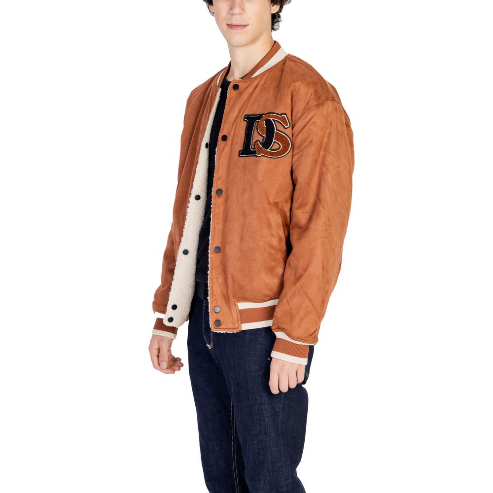 Brown Polyester Bomber