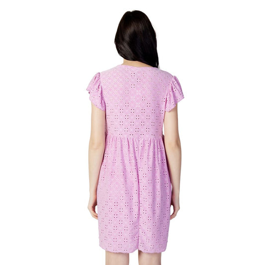 Multicolor Polyethylene Short Dress