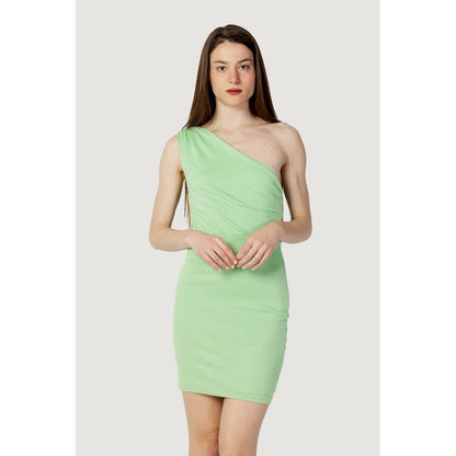 Turquoise Metal Short Dress