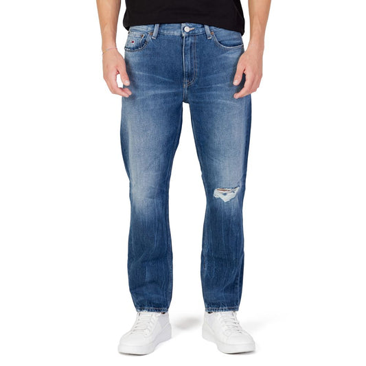 Blue Cotton Slim Fit Jeans