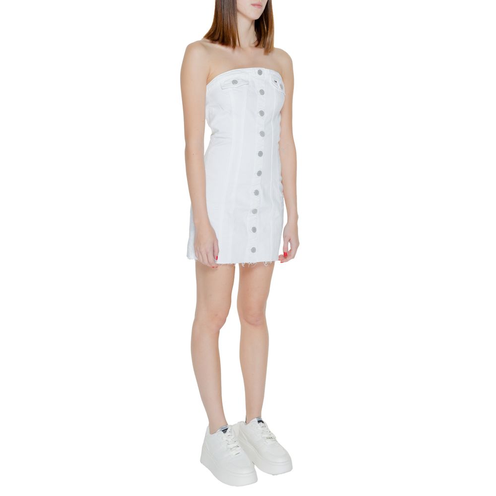 White Recycled Cotton Short Dress