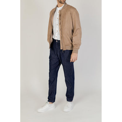 Brown Polyester Bomber