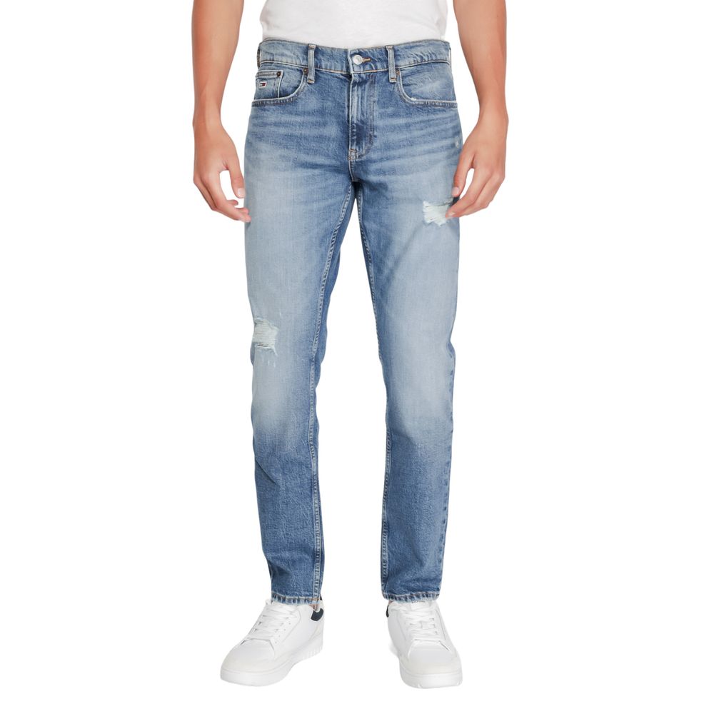 Blue Cotton Slim Fit Jeans