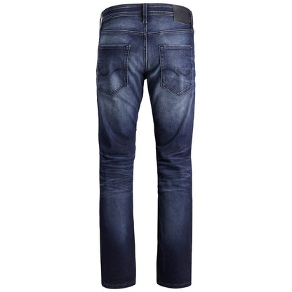 Blue Cotton Relaxed Fit Jeans