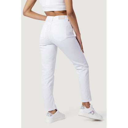 White Cotton Mom Jeans