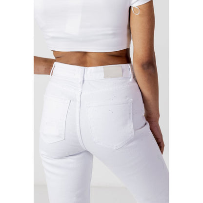 White Cotton Mom Jeans