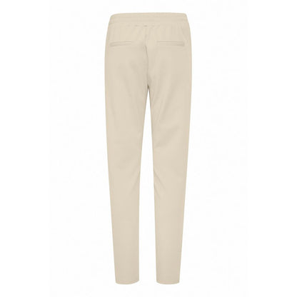Beige Polyester Pant