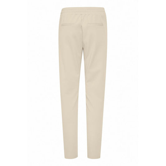 Beige Polyester Pant