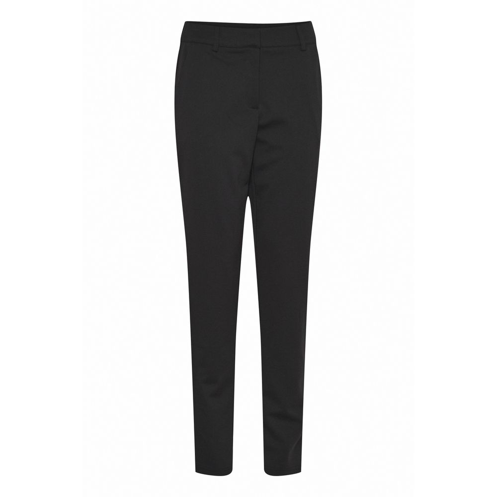 Black Recycled Polyester Dress Pants