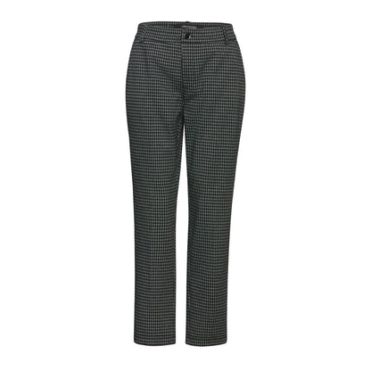 Green Polyester Chino Pants