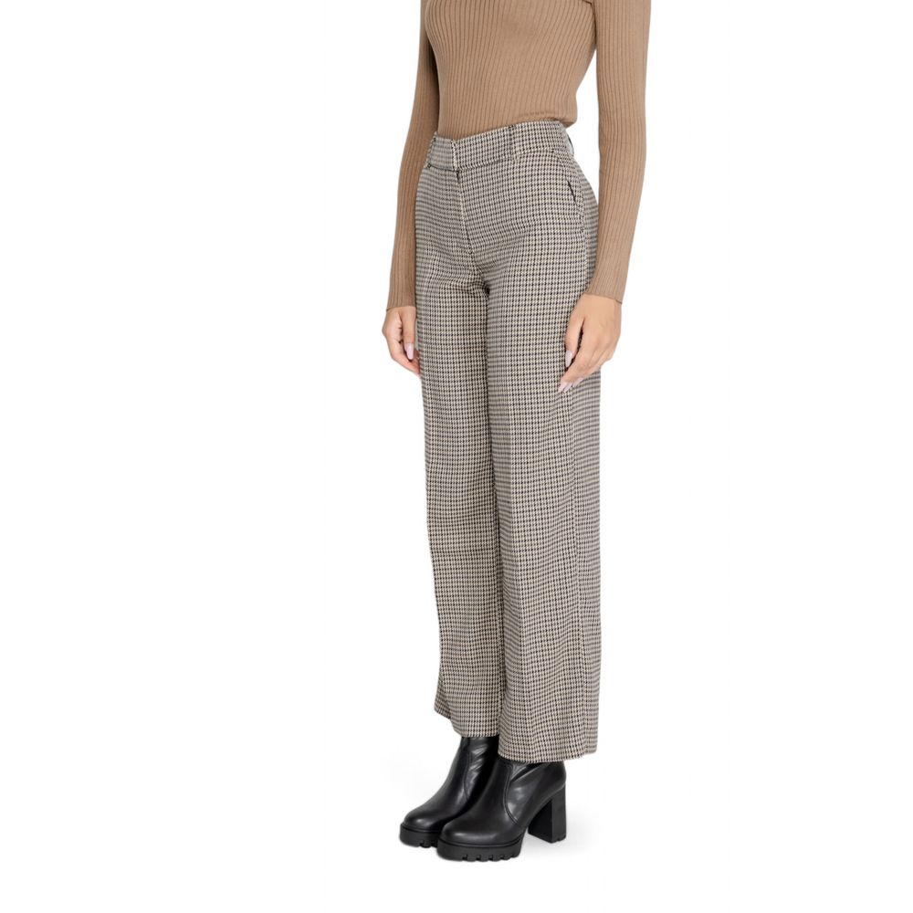 Beige Polyester Pant