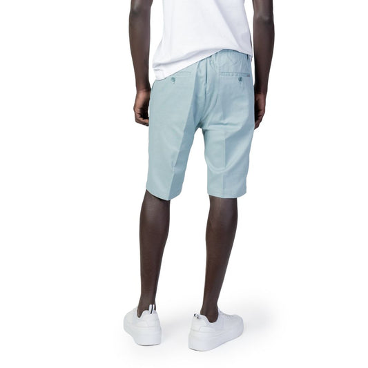 Green Cotton Short And Mini Shorts