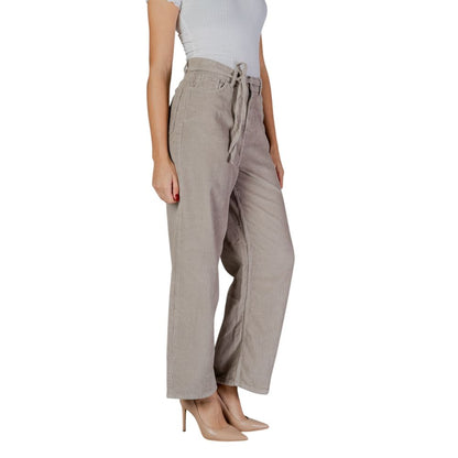 Beige Cotton Pant